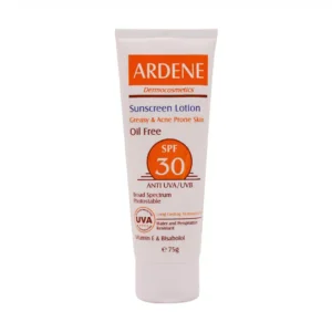 لوسیون ضد آفتاب فاقد چربی SPF30 آردن مناسب پوست چرب و جوشدار 75 گرم