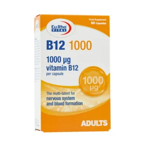 کپسول ویتامین B12 یوروویتال 1000 میکروگرم 60 عدد